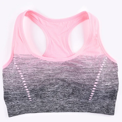 Sports Bra High Stretch Breathable Top Fitness Women Padded for Running Yoga Gym Seamless Crop Bra Gradient Sport Bra - Image 9
