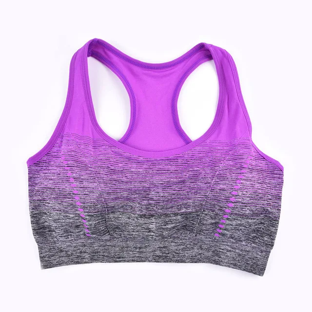 Sports Bra High Stretch Breathable Top Fitness Women Padded for Running Yoga Gym Seamless Crop Bra Gradient Sport Bra - Image 8