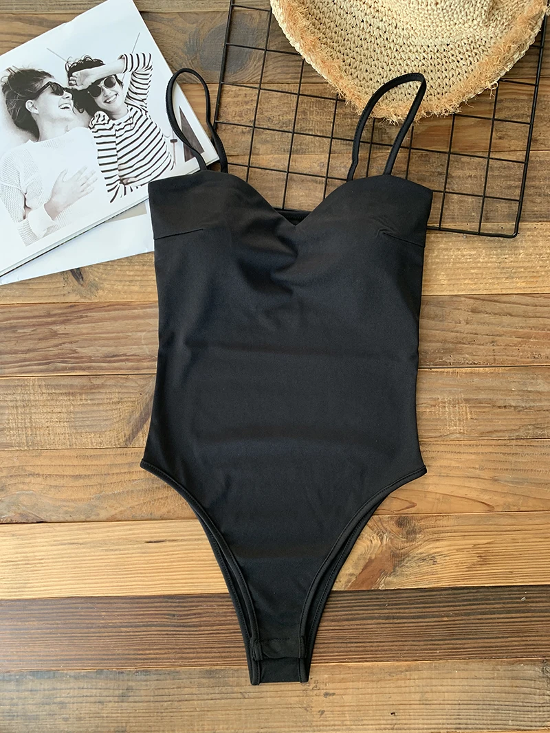 Bodysuit for Women 2022 Summer Women's Tops Sexy Sleeveless Skinny Thin Strap Bodies Solid One-piece Outfits Casual Streetwear - Image 8