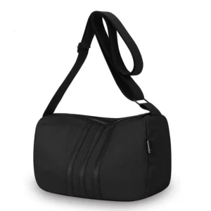 Duffel Bag Women Men Large Travel Gym Hand Carry Boarding Luggage Casual Sports Shoulder Handbag Striped Nylon Crossbody Purse