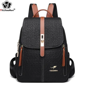Fashion Backpacks Female High Quality Leather Bagpack for Women Rucksacks Large Capacity School Bag Ladies Travel Bags Mochilas