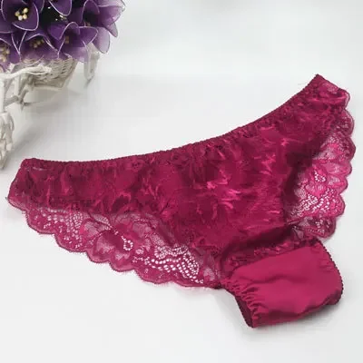 SILK women Sexy PANTIES 100% Natural silk Lace Beriefs Seamless Sexy underwear lingerie calcinha briefs underwear culotte 2018 - Image 6
