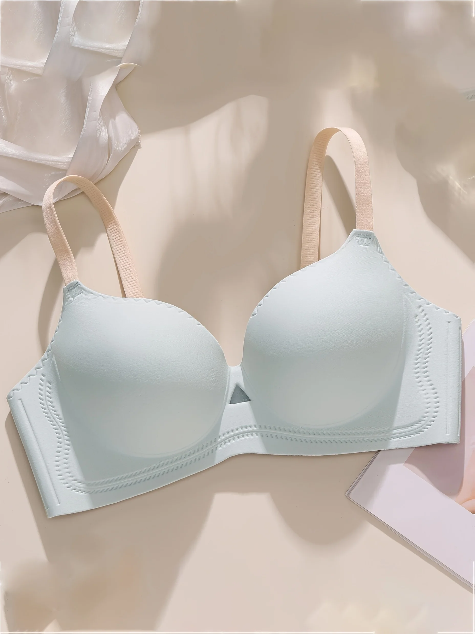 3D Cup Bra - Q-Soft & Plump Push-Up One-Piece Perfect for Small Busts Moulded Round Cup - Image 7