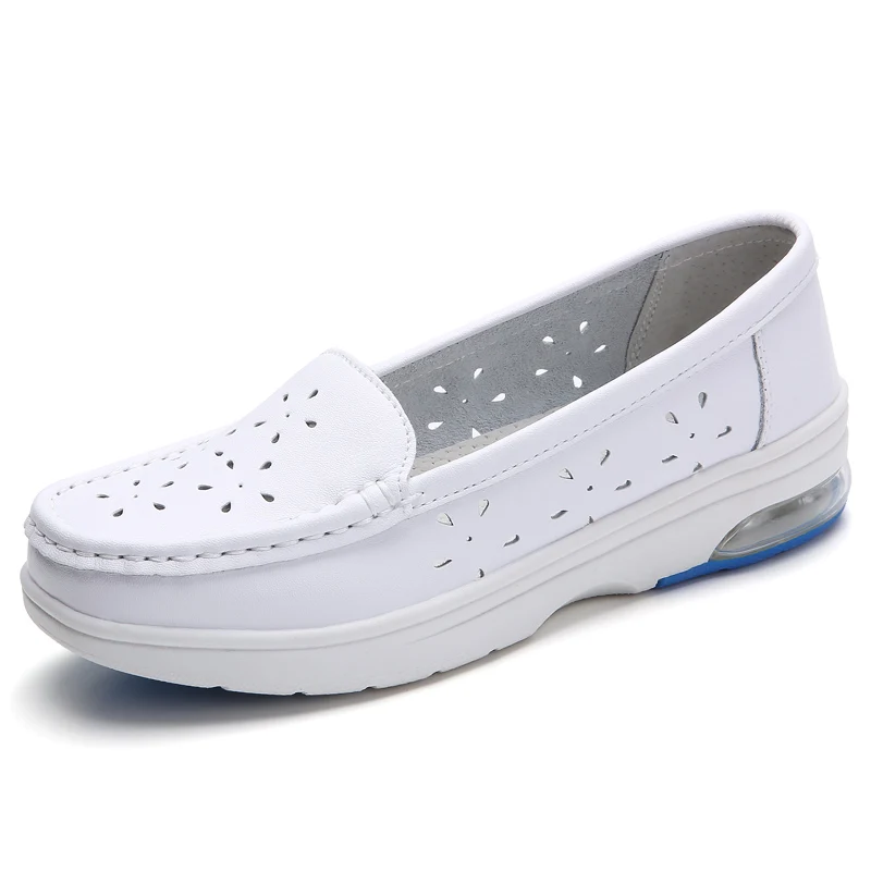 Women Work Shoes Comfortable for Work White Wedge Soft Sole Non-slip Caring Comfortable Nurse Mother Casual Platform Shoes - Image 7