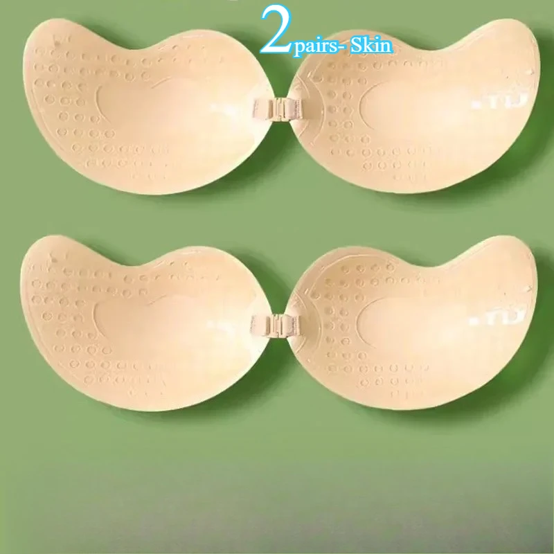 Invisible Push Up Bra for Women Backless Strapless Bra Seamless Front Closure Bralette Underwear Silicone Self-Adhesive Bra Pad - Image 7