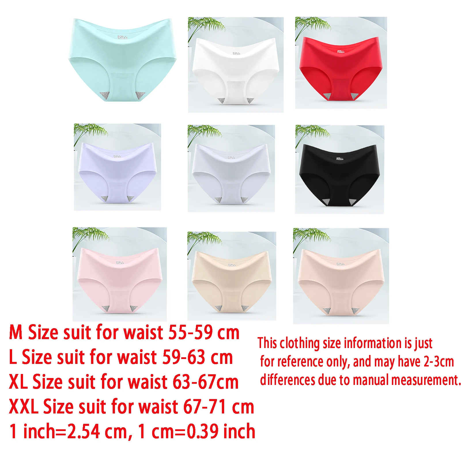 9 Pcs Seamless Ice Silk Panties for Women Breathable Soft Comfort, Solid Color Teen Girls Panty, One-Piece Design - Image 4