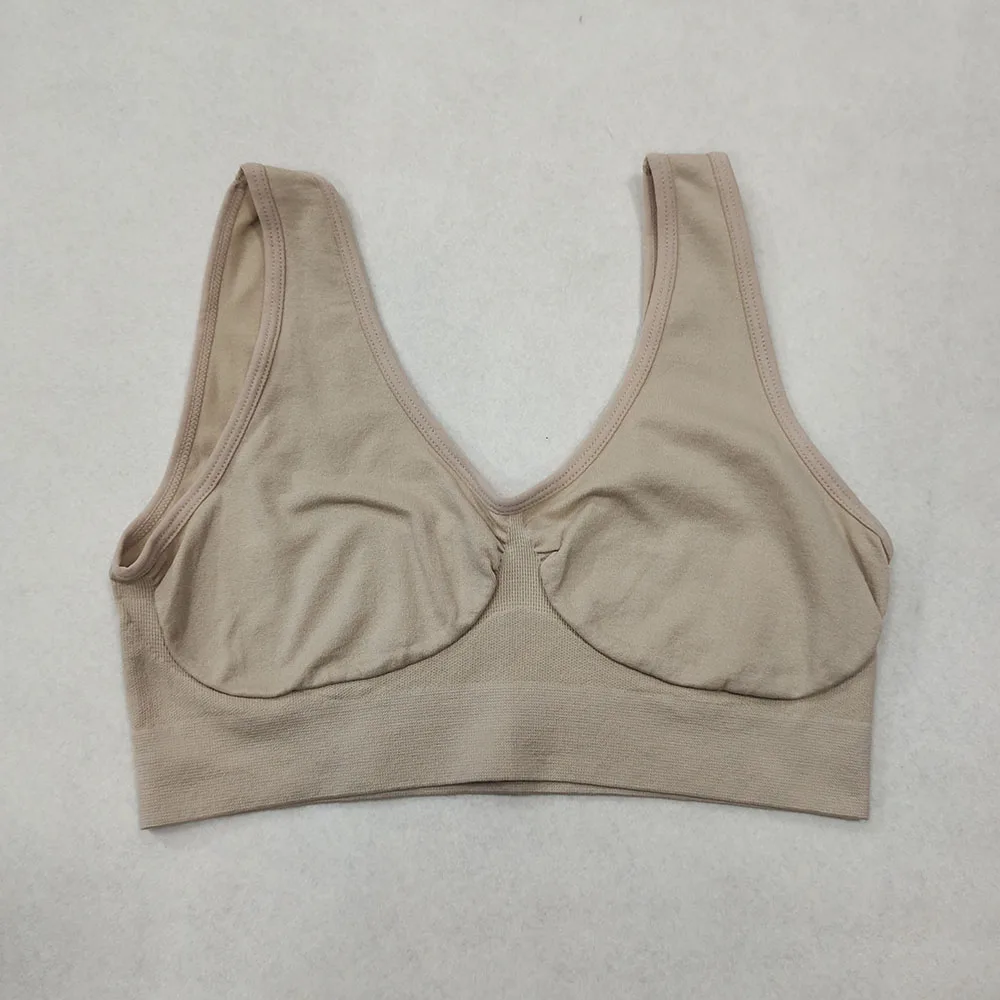 unlined Seamless Bra Vest Women sleep Underwear yoga sports Brassiere Big Size Top no sponge insert pad Bralette - Image 11