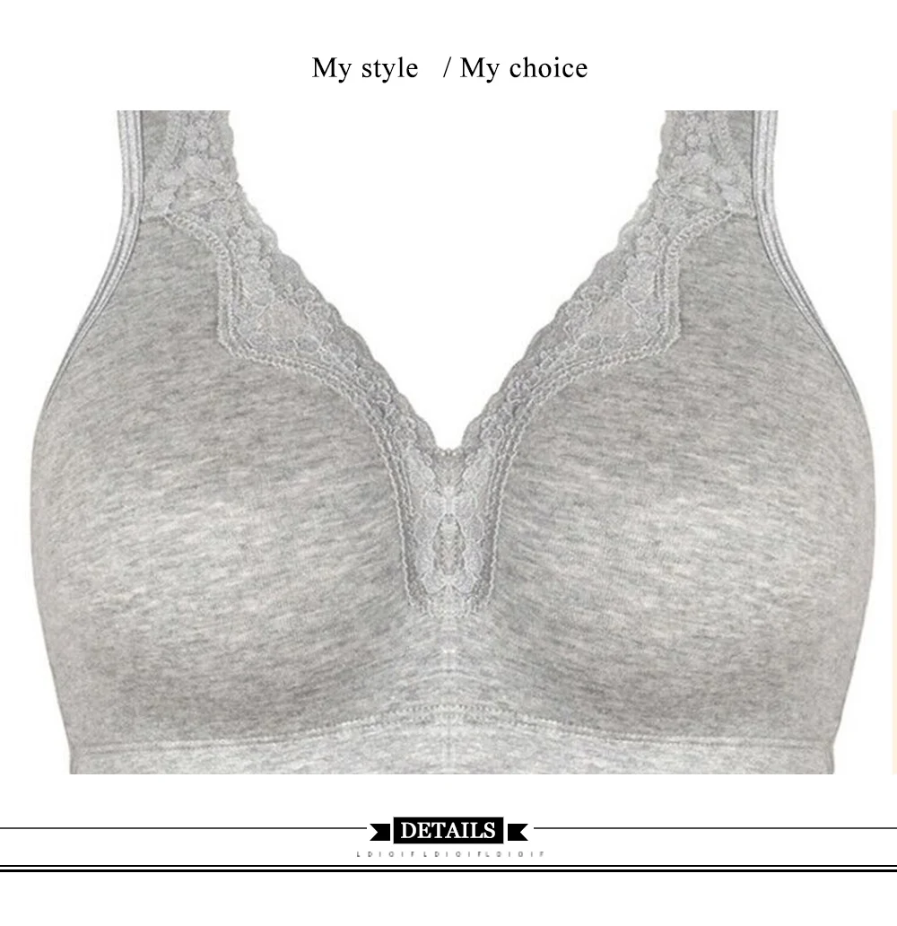Bras For Women Wireless Full Coverage Brasieres Support Lingerie T-shirt Bra BH Tops Plus Size B C D DD E F G Cup - Image 14