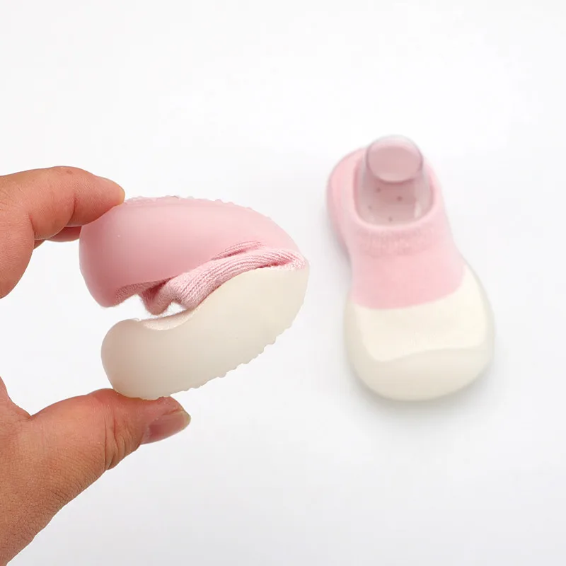 Baby Shoes Toddler First Walkers Infant Boys Girls Kids Rubber Soft Non-Slip Sole Floor Barefoot Casual Shoes Knit Booties - Image 5