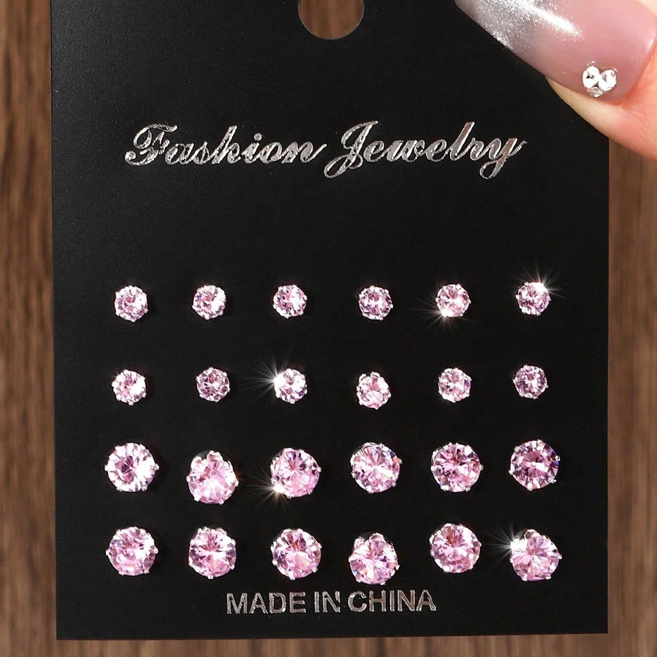 12 Pairs Of Luxurious, Simple, Shiny, And Caring Zirconia Decorative Earrings Are Suitable For Gifts To Parties,And Couples - Image 5