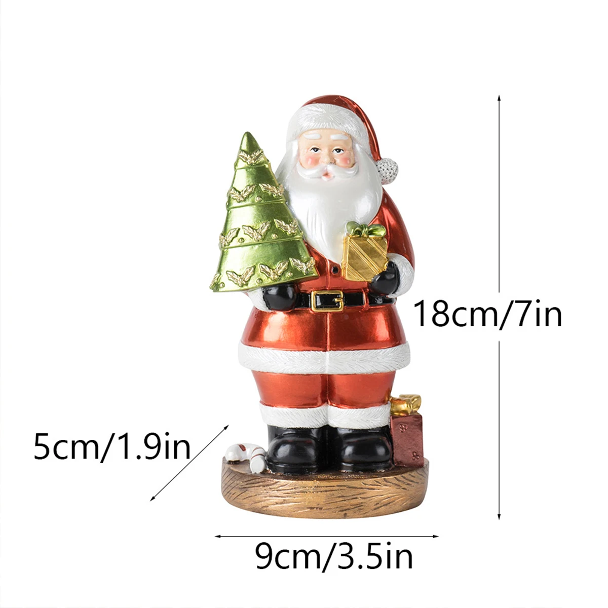 Christmas Creative Cute Santa Claus Christmas Decoration Gifts Holiday Gifts Resin Crafts Ornaments - Image 5