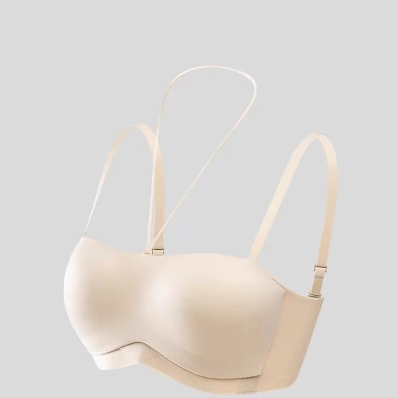 Strapless Underwear Anti-slip Anti-light Without Trace Gathering Without Steel Ring Halter Neck Beautiful Back Invisible Bra - Image 4