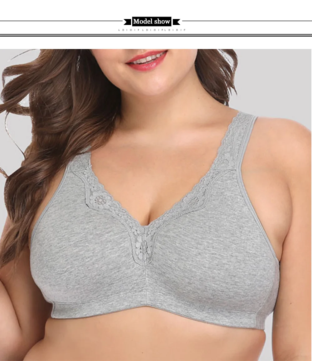 Bras For Women Wireless Full Coverage Brasieres Support Lingerie T-shirt Bra BH Tops Plus Size B C D DD E F G Cup - Image 18