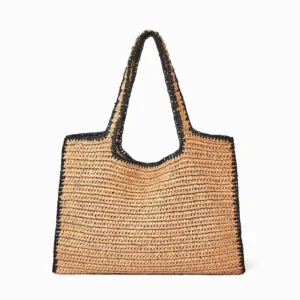 Beach Tote Bags For Women Luxury Designer Handbag And Purses 2025 New In Straw Weave Top Handle Underarm Large Capacity Shoulder