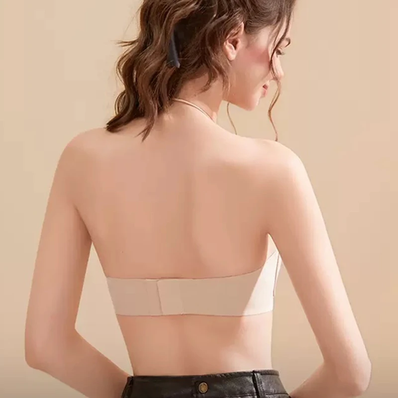 Strapless Underwear Anti-slip Anti-light Without Trace Gathering Without Steel Ring Halter Neck Beautiful Back Invisible Bra - Image 6
