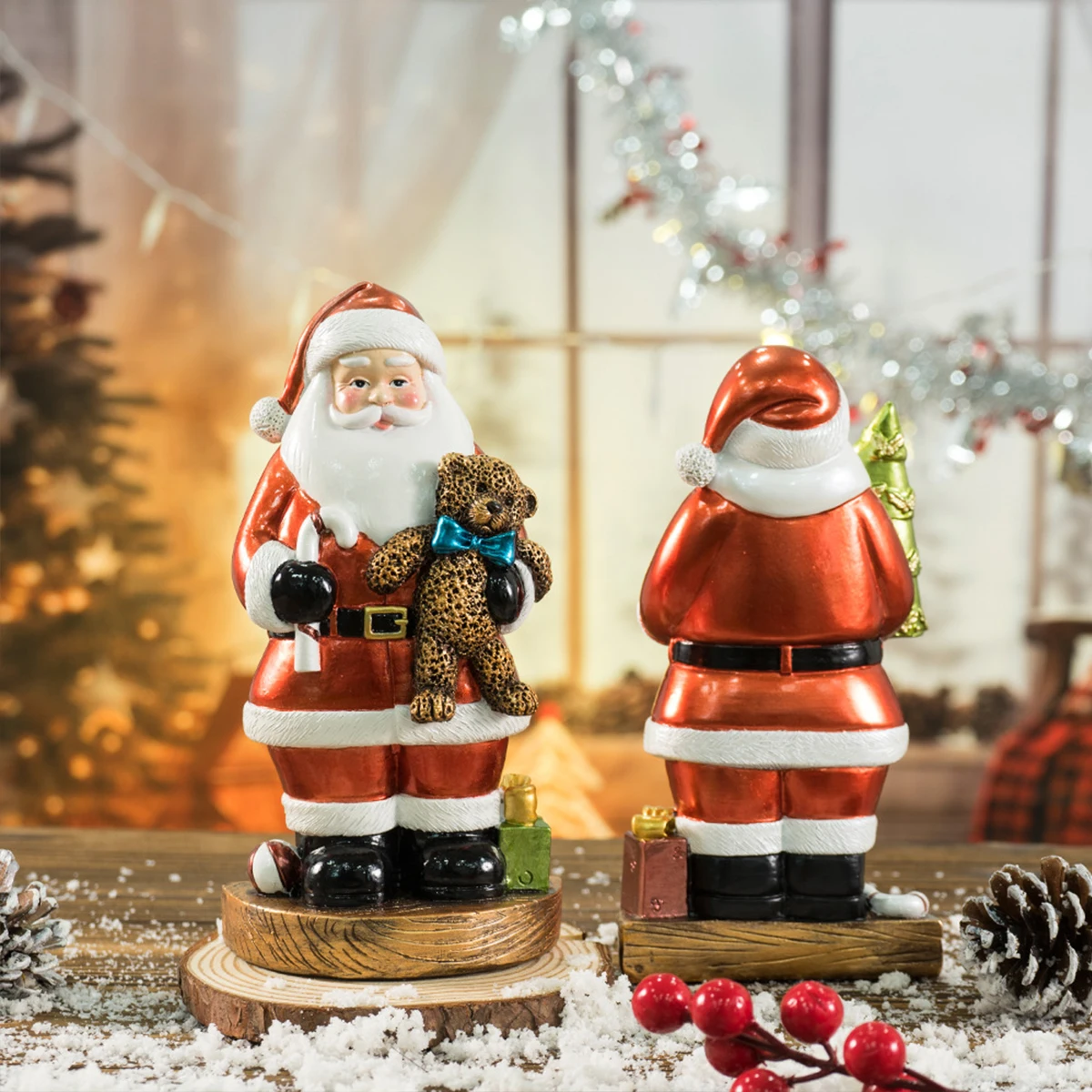 Christmas Creative Cute Santa Claus Christmas Decoration Gifts Holiday Gifts Resin Crafts Ornaments - Image 6