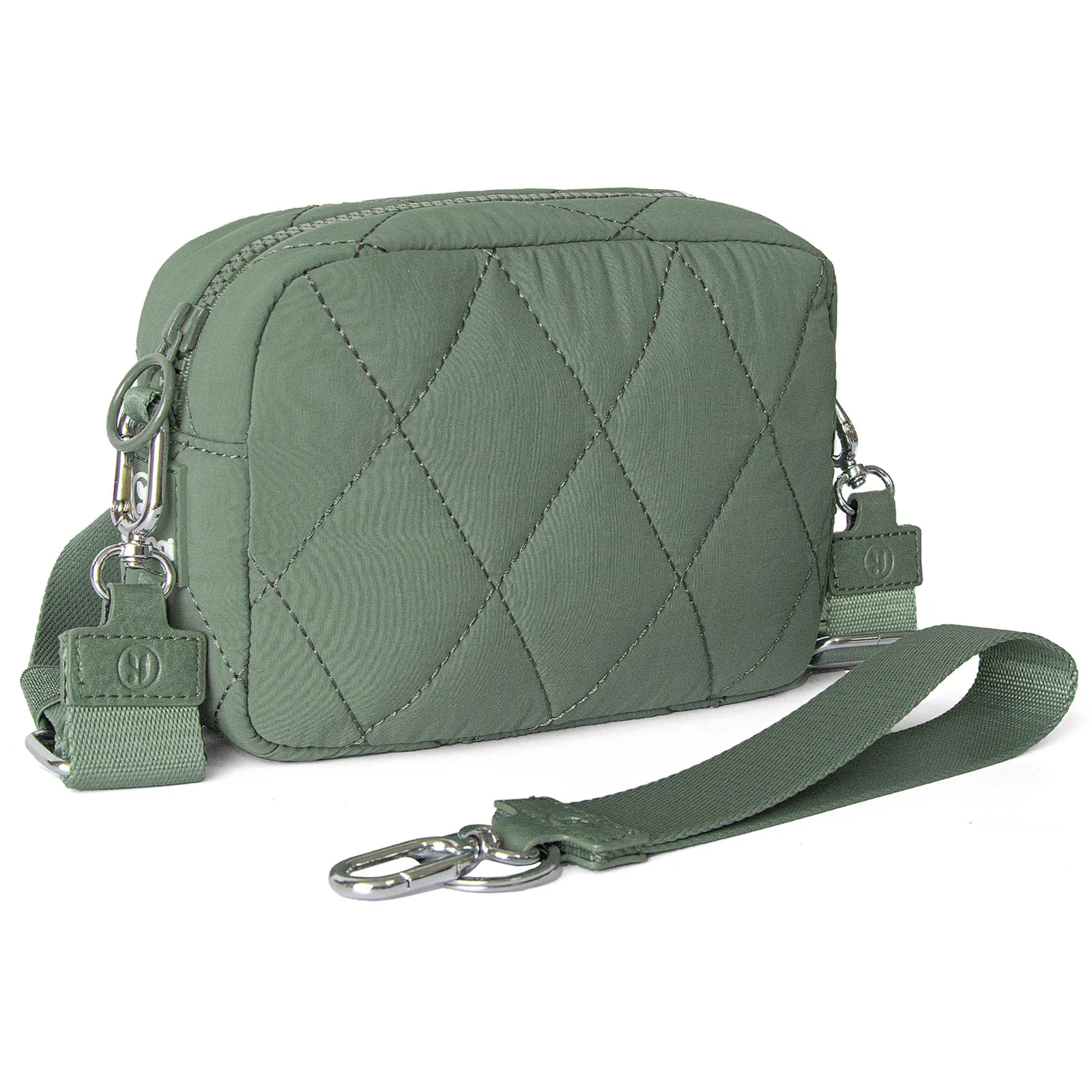 Wristlet Wallets for Women Nylon Crossbody Wallet with Puffer Bag Purse Shoulder Bag for Travel Credit Card Holder Phone Carrier - Image 8