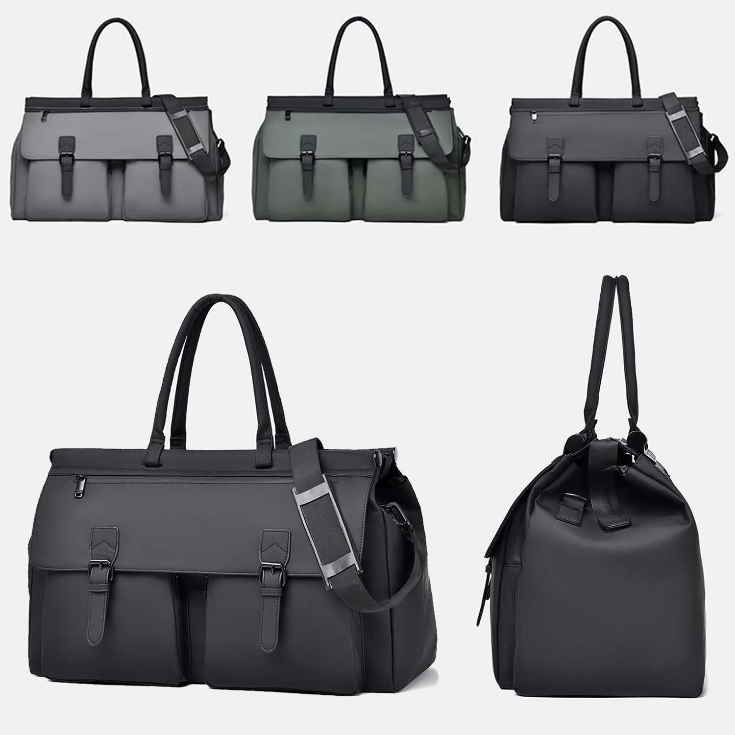 Men's Work Bag,Large Capacity Commuter Bag with Separate Wet/Dry Compartment,Multi-Purpose Travel Duffel for Gym Business Trips - Image 6