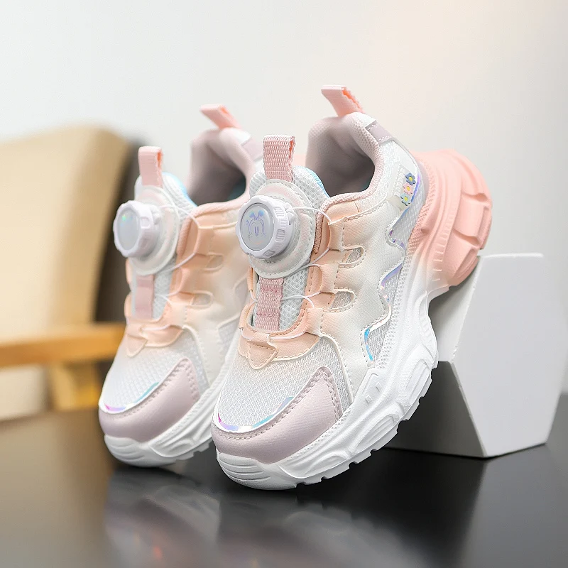 New Toddler Girls Sport Shoes Soft Sole Breathable Outdoor Tennis Fashion Kids Sneakers Children's Shoes 2026 Spring Size 28-38 - Image 5