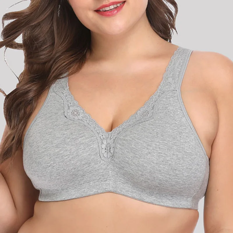Bras For Women Wireless Full Coverage Brasieres Support Lingerie T-shirt Bra BH Tops Plus Size B C D DD E F G Cup - Image 5