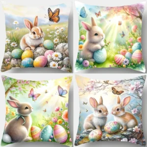 Easter Cushion Covers, Easter Home Decor Pillowcases - Easter Gift Ideas