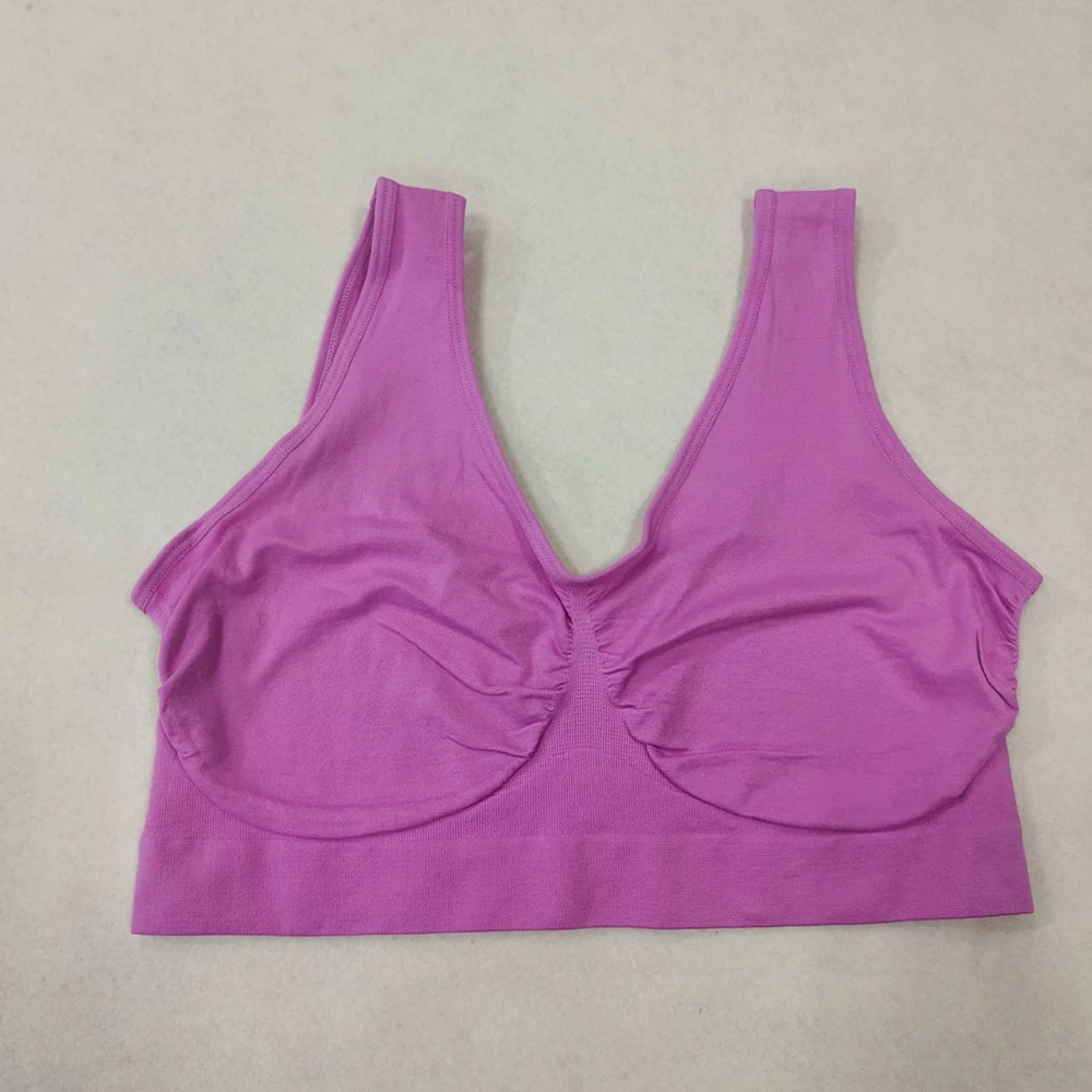 unlined Seamless Bra Vest Women sleep Underwear yoga sports Brassiere Big Size Top no sponge insert pad Bralette - Image 8