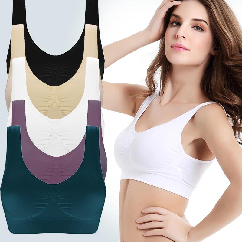 unlined Seamless Bra Vest Women sleep Underwear yoga sports Brassiere Big Size Top no sponge insert pad Bralette - Image 6