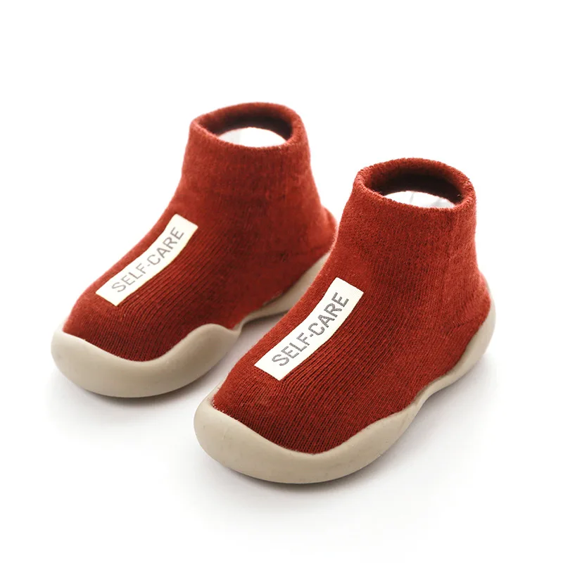 Baby Shoes Toddler First Walkers Infant Boys Girls Kids Rubber Soft Non-Slip Sole Floor Barefoot Casual Shoes Knit Booties - Image 8