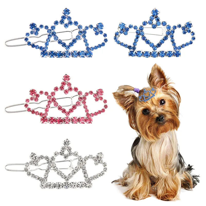 Pet Lovely Hairpins Dog Accessories Pet Dog Bows Hair Clips for Puppy Dogs Cat Yorkie Teddy Hair Grooming Pet Hair Accessories - Image 2