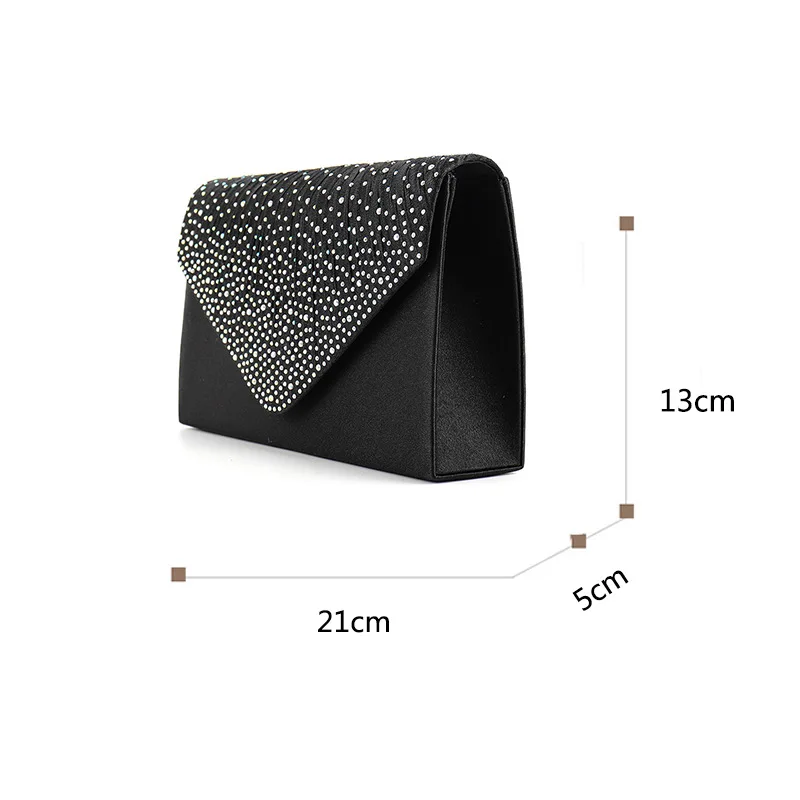Evening Clutch Bag for Women - Wedding Party Shoulder Messenger Handbag Fashionable Shiny Crossbody Women's Bag - Image 7