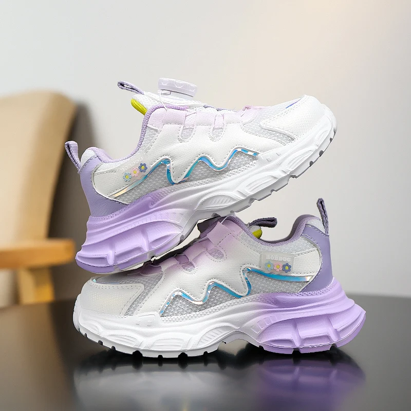 New Toddler Girls Sport Shoes Soft Sole Breathable Outdoor Tennis Fashion Kids Sneakers Children's Shoes 2026 Spring Size 28-38 - Image 4