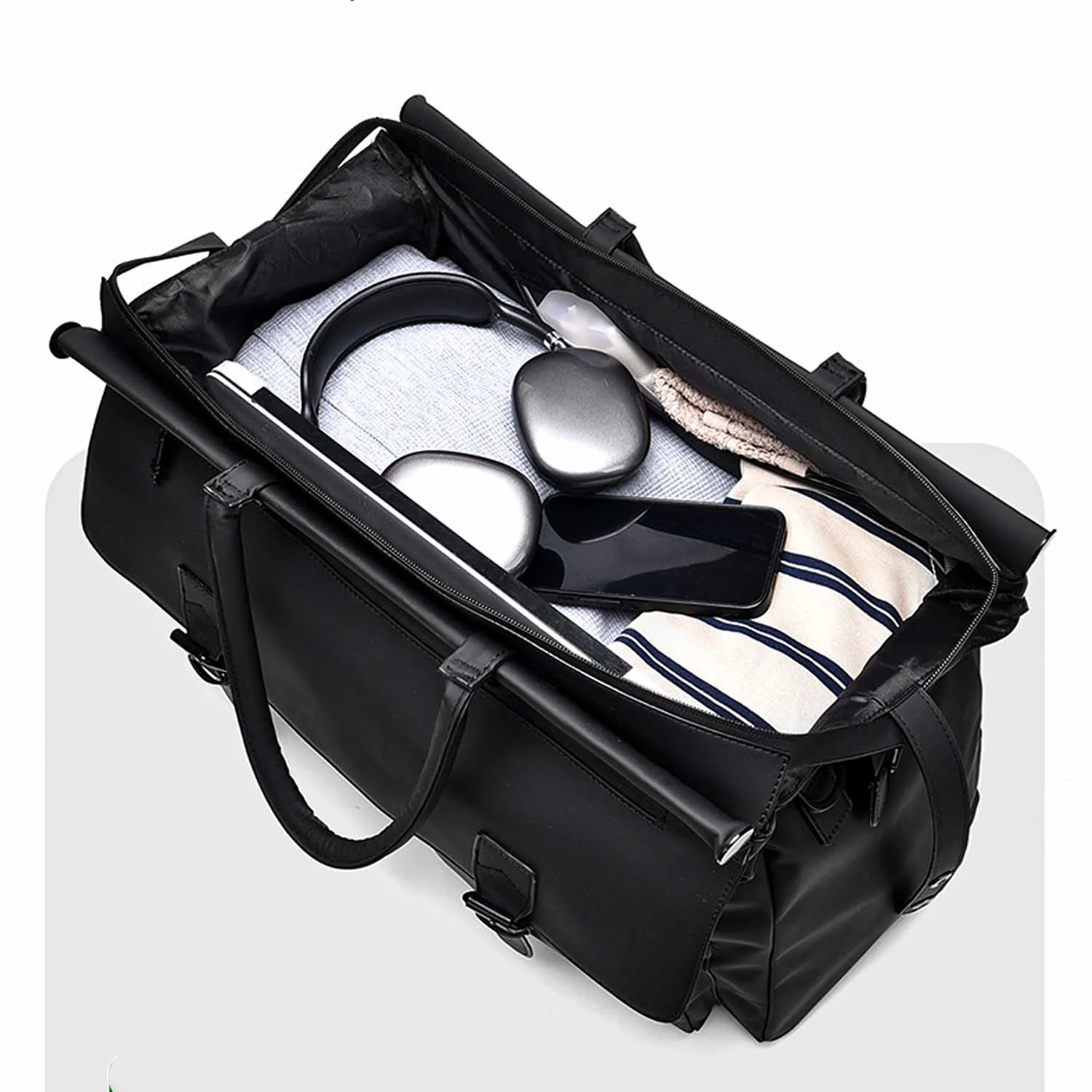Men's Work Bag,Large Capacity Commuter Bag with Separate Wet/Dry Compartment,Multi-Purpose Travel Duffel for Gym Business Trips - Image 5