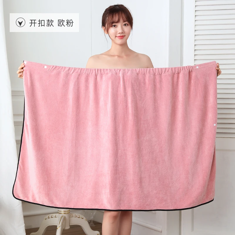 Wearable Microfiber Bathrobe Woman Shower Soft Bath Towel Adults for Home Beauty Salon Sweat Suit Sauna Towels Bathroom - Image 5