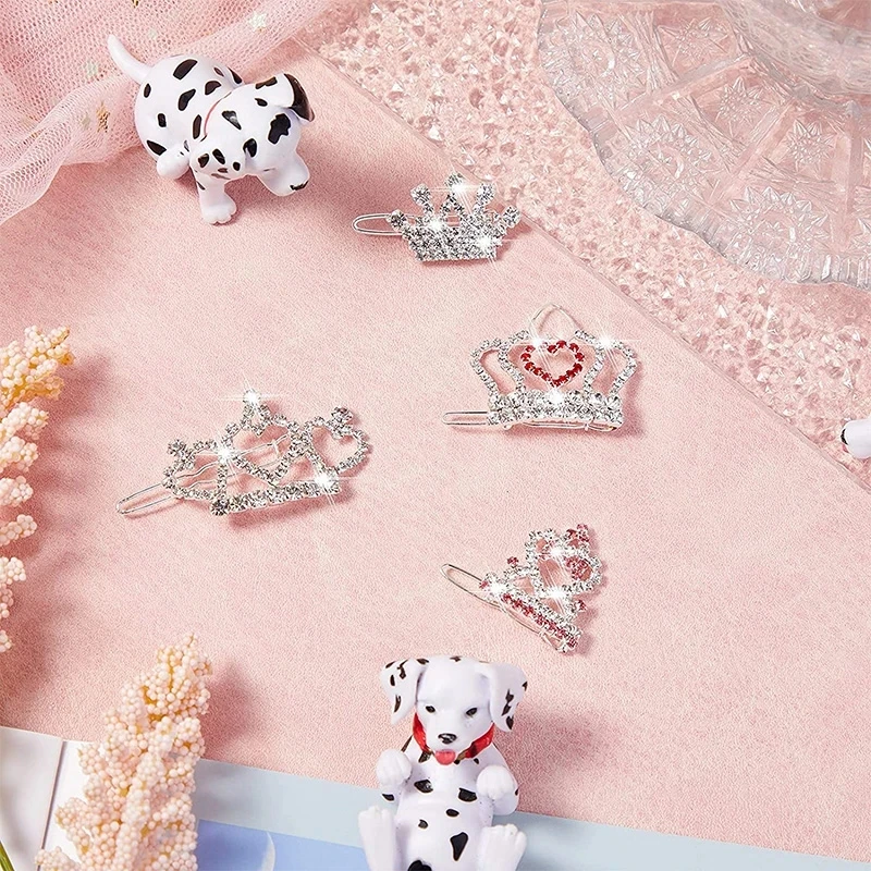 Pet Lovely Hairpins Dog Accessories Pet Dog Bows Hair Clips for Puppy Dogs Cat Yorkie Teddy Hair Grooming Pet Hair Accessories - Image 5
