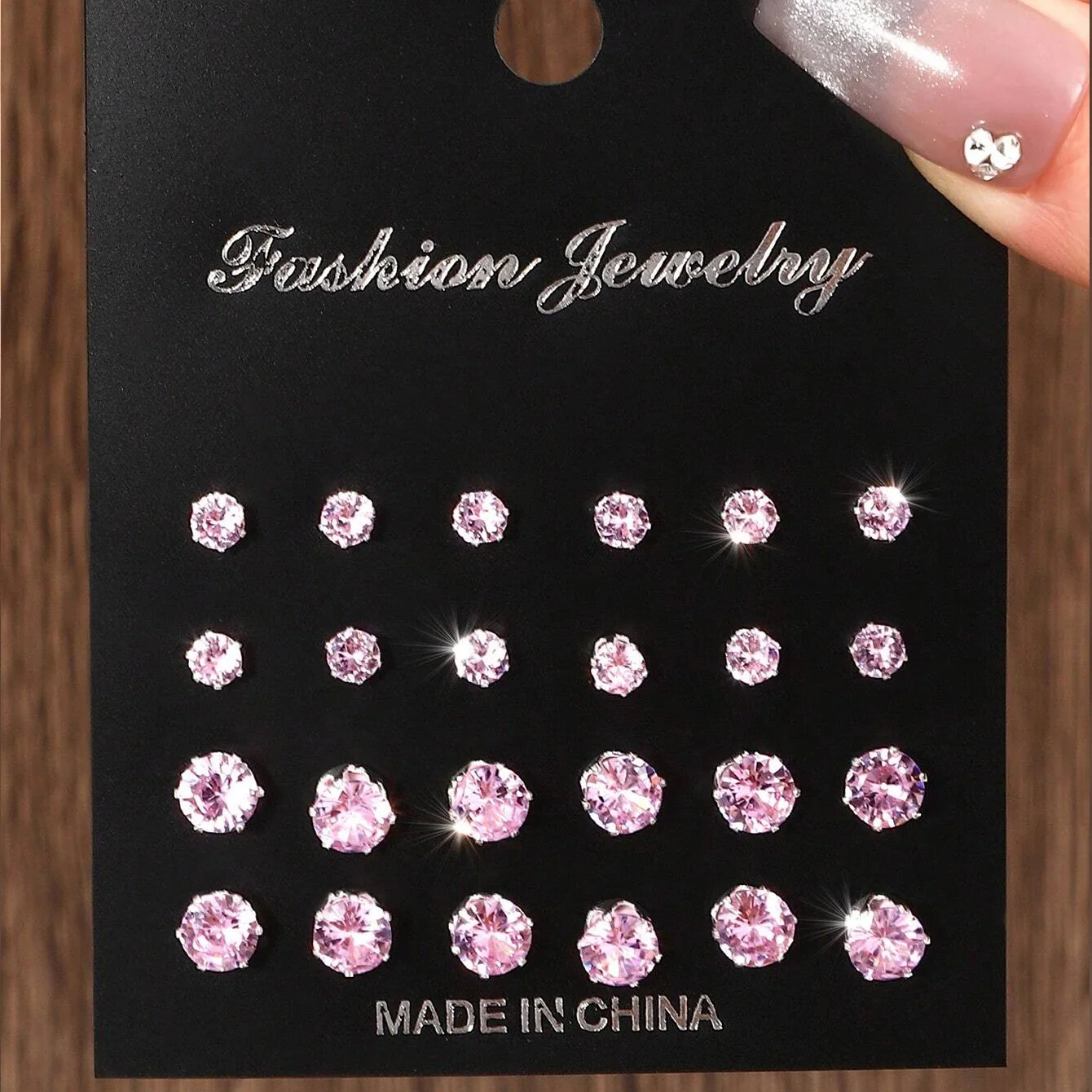 12 Pairs Of Luxurious, Simple, Shiny, And Caring Zirconia Decorative Earrings Are Suitable For Gifts To Parties,And Couples - Image 12