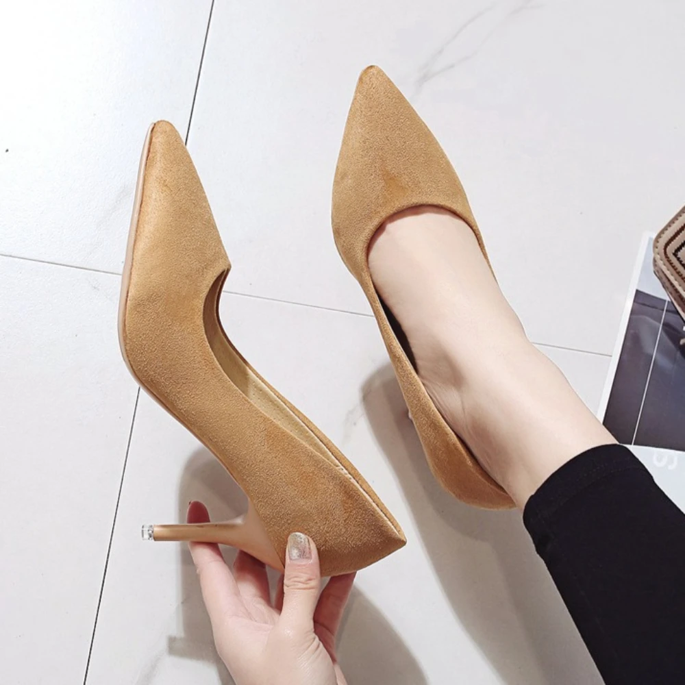 2025 Summer Women's High Heels Platform Pumps Female Elegant Sweet Platform Shoes Fashion Sexy Pointed Toe Women's Pumps - Image 3