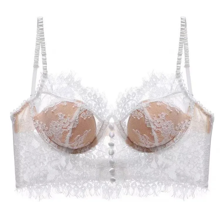 Lace Bralette Set French Triangle Bra Cotton Wireless Sleep Bra Feminine Comfort Bras Straps Sexy Comfortable Intimates - Image 5