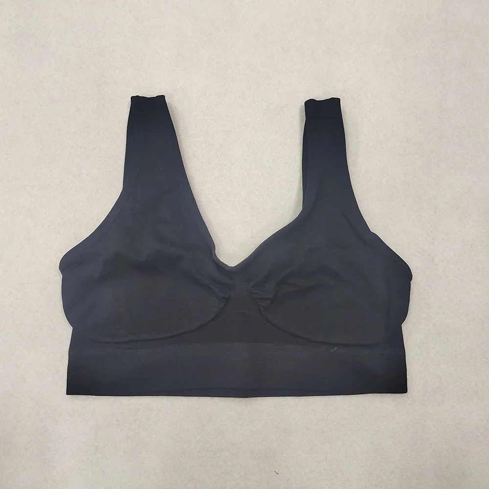 unlined Seamless Bra Vest Women sleep Underwear yoga sports Brassiere Big Size Top no sponge insert pad Bralette - Image 9