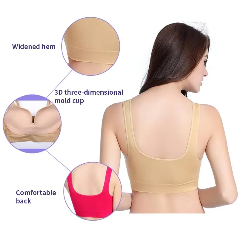 Women Sports Bra Sexy Padded Push Up Lingerie Fitness Daily Wear Seamless Full Cup Brasieres Para Mujer бюстгальтер женский - Image 5