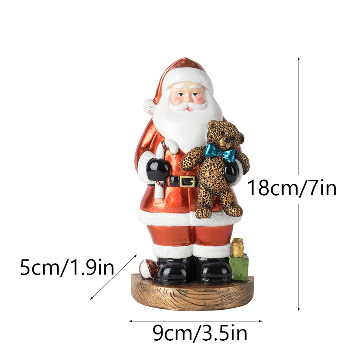Christmas Creative Cute Santa Claus Christmas Decoration Gifts Holiday Gifts Resin Crafts Ornaments - Image 4
