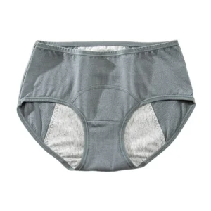 Cotton Menstrual Panties 3 Layer Waterproof Breathable Physiological Pants Solid Color High Elastic Women's Underpants