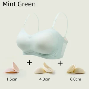 Push Up Bra For Women Sexy Bralette Wireless Soft Seamless Brassiere Comfortable Gathered Female Externally Expanded Lingerie