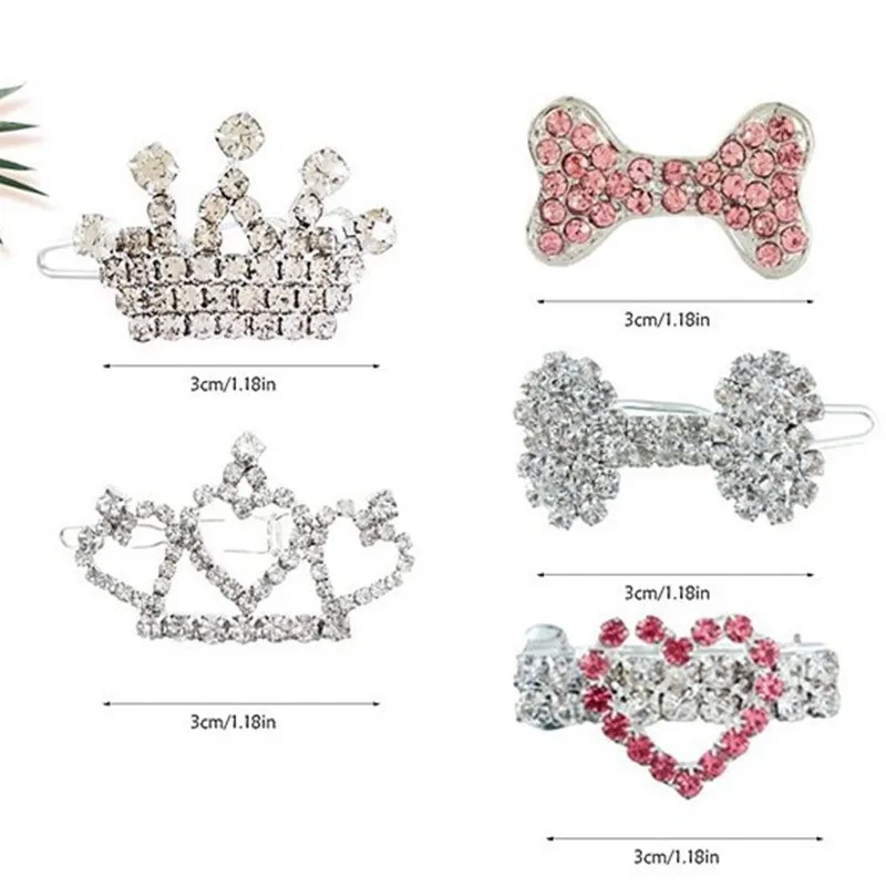 Pet Lovely Hairpins Dog Accessories Pet Dog Bows Hair Clips for Puppy Dogs Cat Yorkie Teddy Hair Grooming Pet Hair Accessories - Image 6