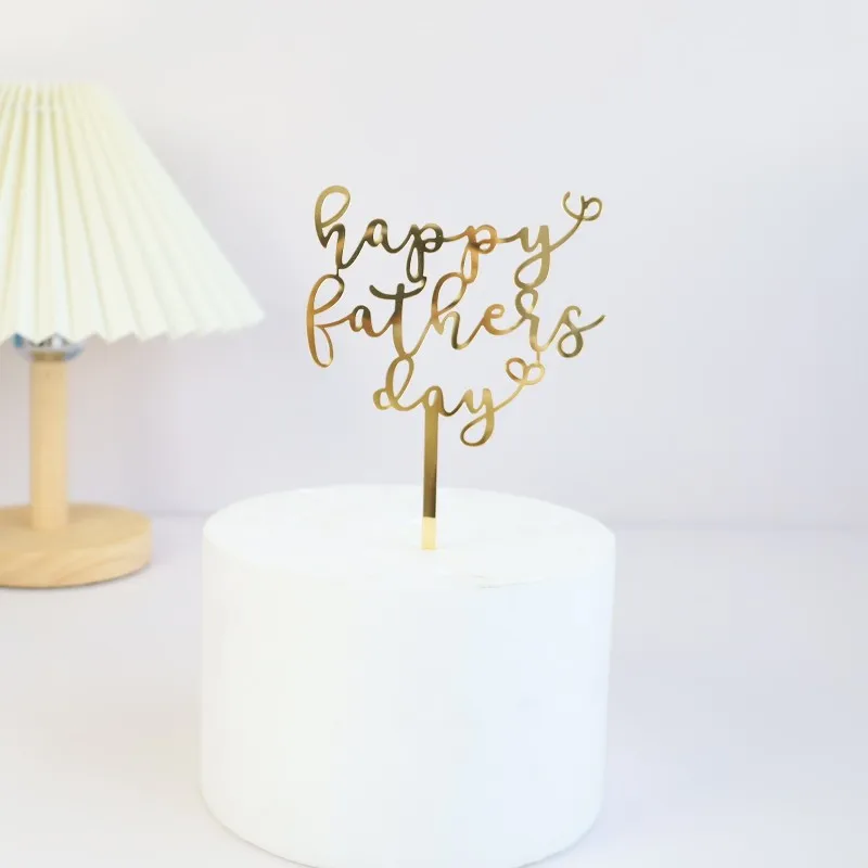 2023 New Father's Day Birthday Cake Topper Black Beer Super Dad Acrylic Cake Toppers Gift Father's Day Party Dessert Decoration - Image 18