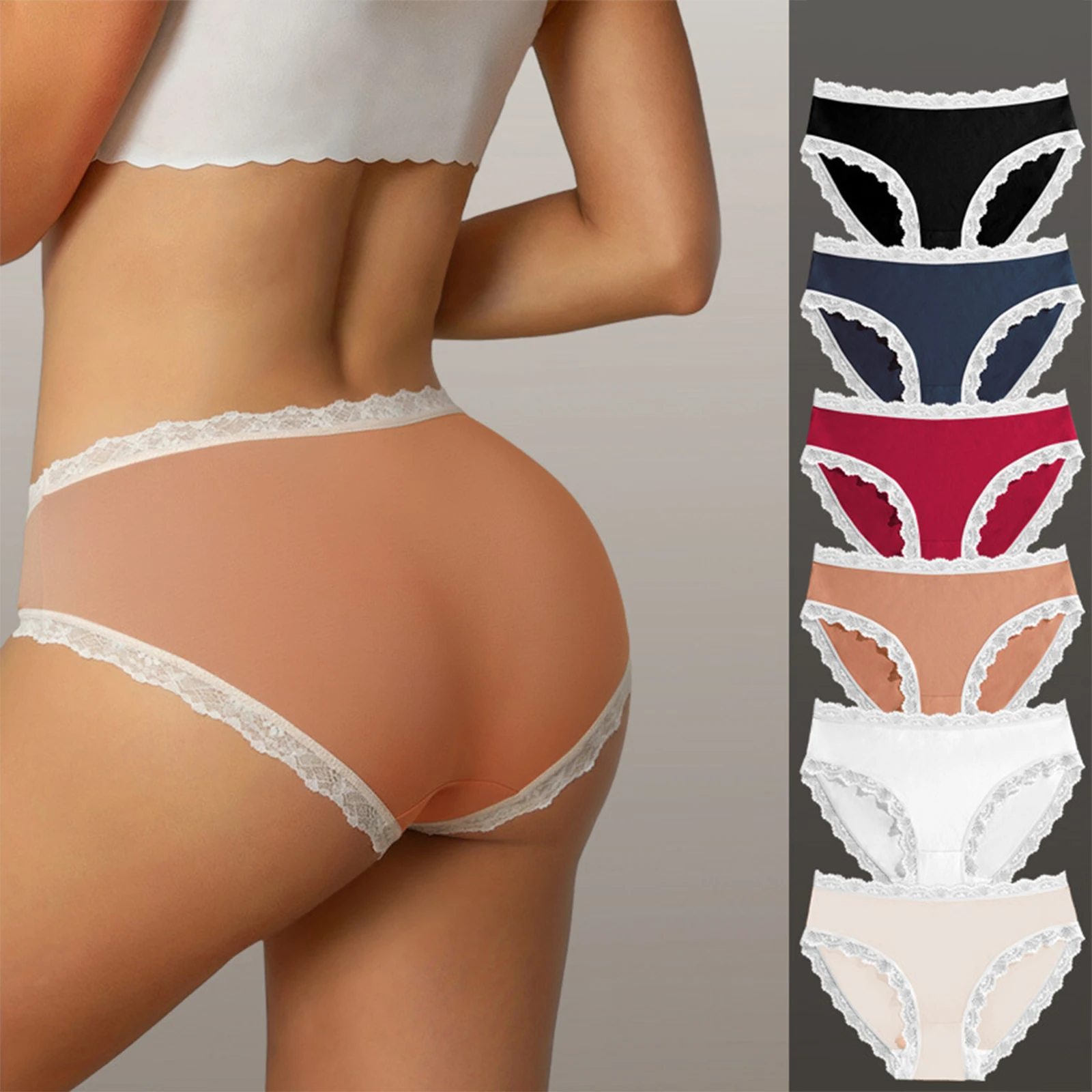 Sexy Low-Rise Panties Hot Sale Seamless Skin-friendly Underwear Popular Comfortable Briefs Multi-color Daily Wear Lingerie