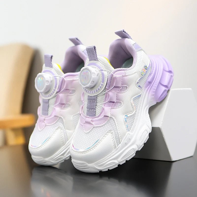 New Toddler Girls Sport Shoes Soft Sole Breathable Outdoor Tennis Fashion Kids Sneakers Children's Shoes 2026 Spring Size 28-38 - Image 2
