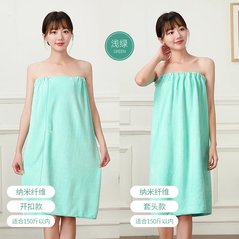 Wearable Microfiber Bathrobe Woman Shower Soft Bath Towel Adults for Home Beauty Salon Sweat Suit Sauna Towels Bathroom - Image 15