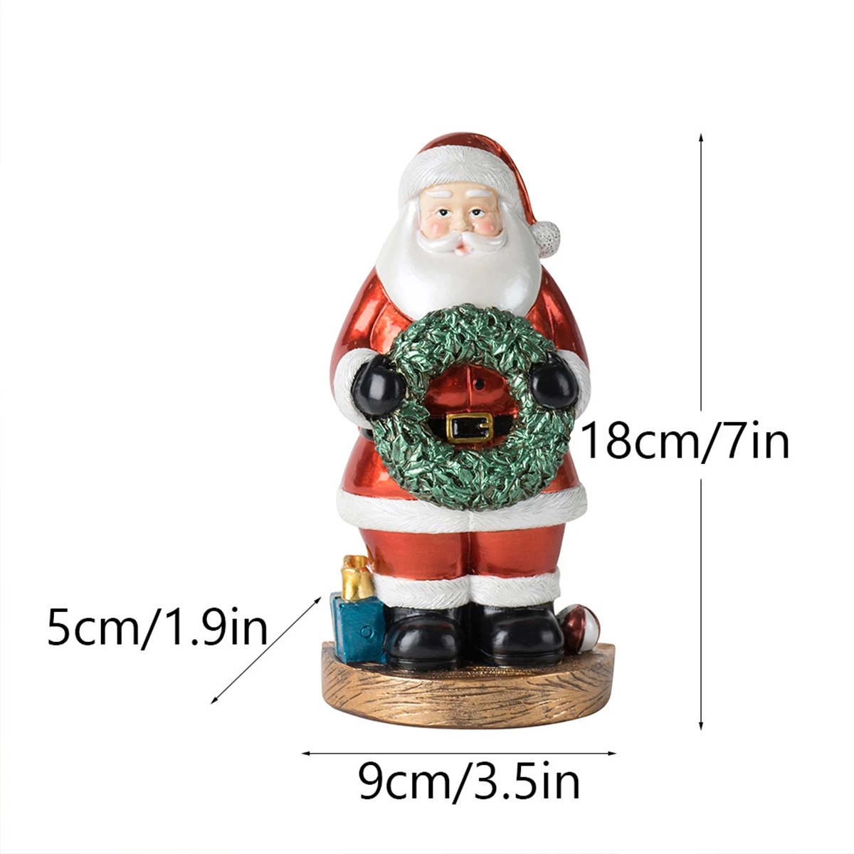 Christmas Creative Cute Santa Claus Christmas Decoration Gifts Holiday Gifts Resin Crafts Ornaments - Image 3