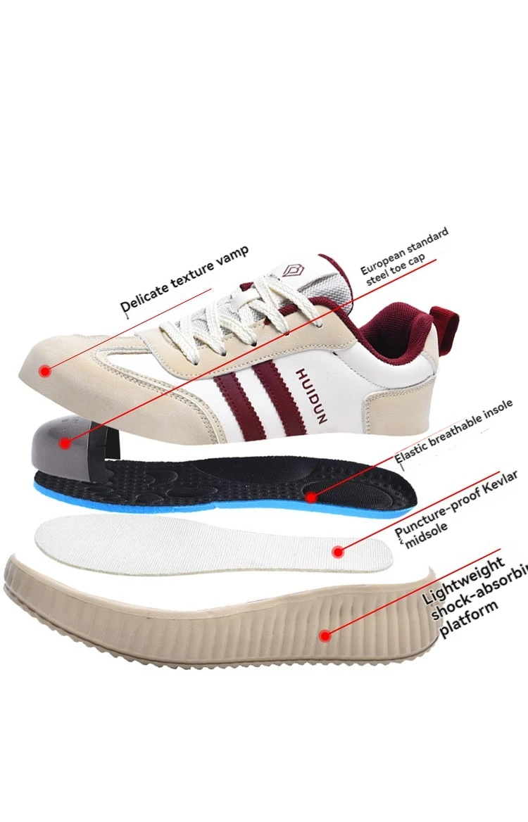 Lightweight women work Shoes Comfor safety shoes woman steel toe Sneakers Breathable Non-Slip female summer Hiking work boots - Image 4