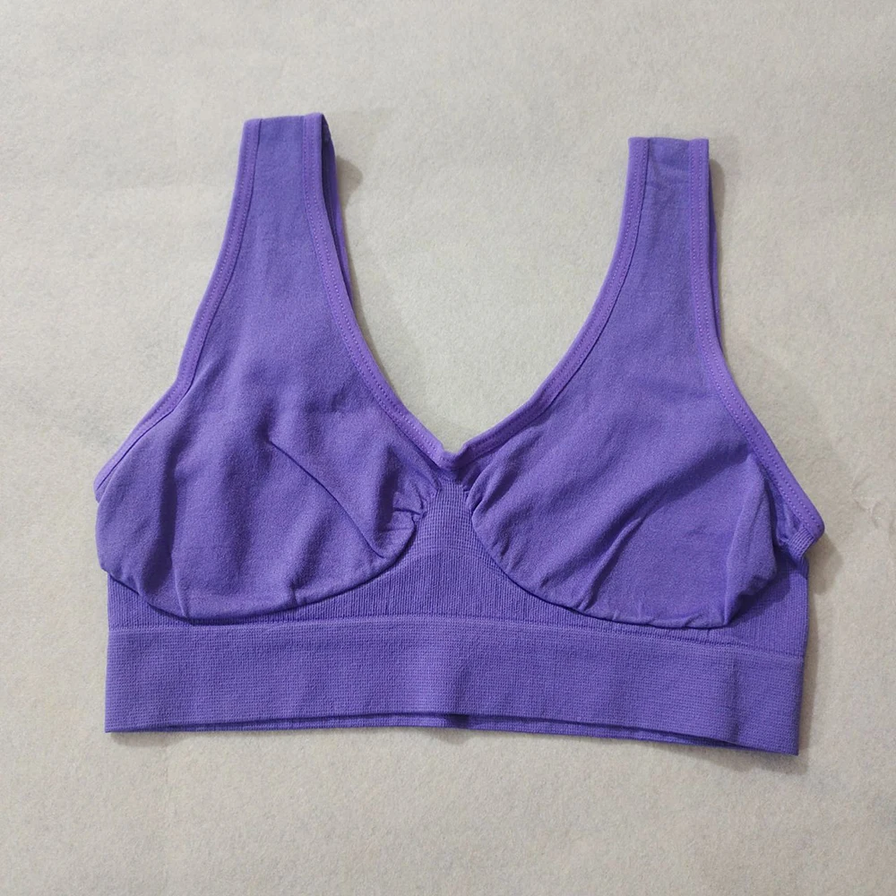 unlined Seamless Bra Vest Women sleep Underwear yoga sports Brassiere Big Size Top no sponge insert pad Bralette - Image 10